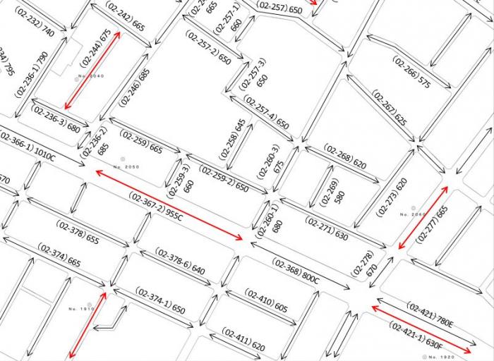 路線価の公開例の図