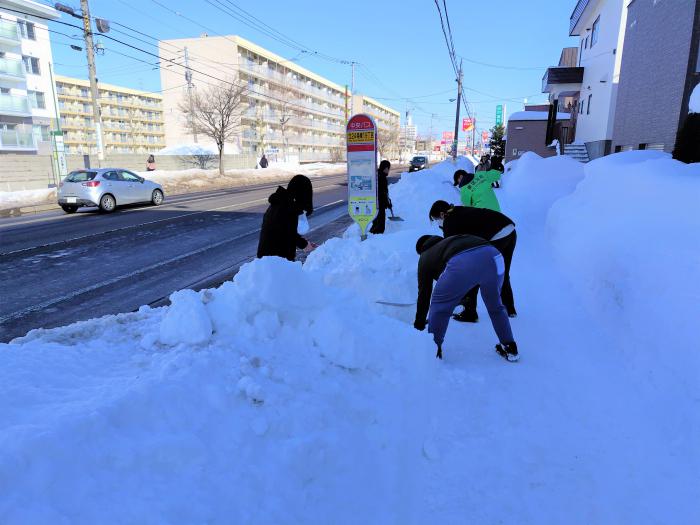 除雪ボランティア（バス停）