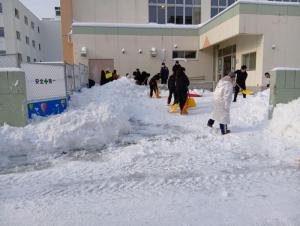 除雪ボランティア作業後