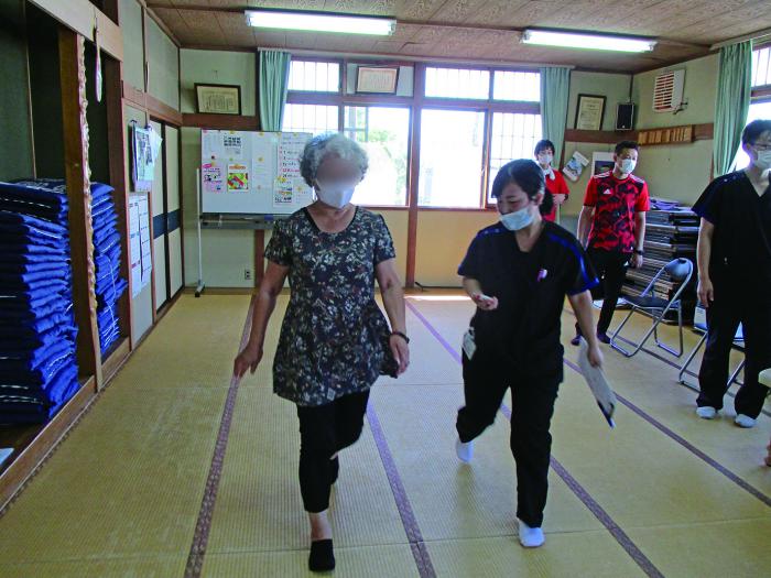 体力測定の様子