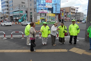 「地下鉄6駅啓発」の様子