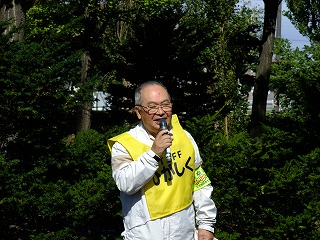 健康づくり連絡協議会紺野会長のあいさつ