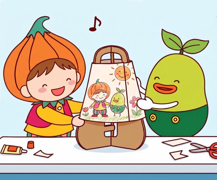 ランタンを作るタッピーとぐんぐん
