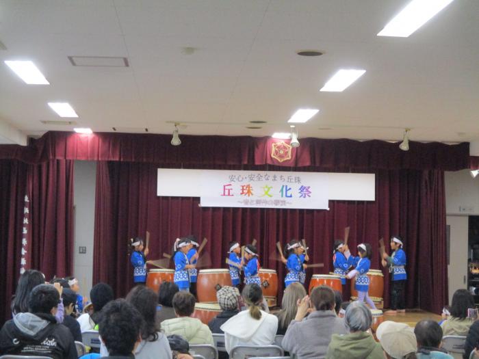 丘珠文化祭園児による太鼓