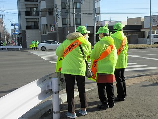 交通安全運動の様子