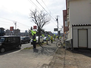 交通安全運動の様子