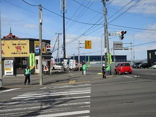 交通安全運動の様子