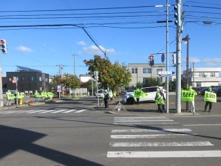 交通安全運動の様子