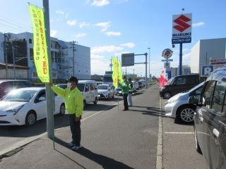 交通安全運動の様子