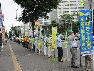 交通安全運動の様子