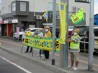 交通安全運動の様子