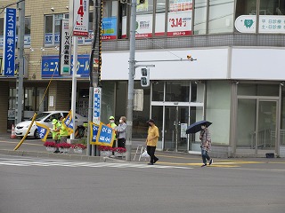 交通安全運動の様子