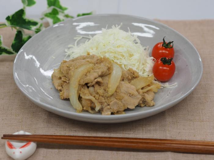 すりおろしリンゴのショウガ焼きの写真