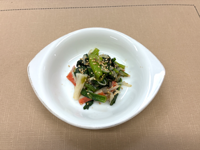 小松菜サラダの写真