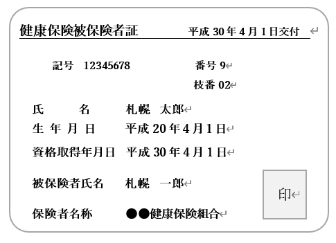 健康保険証