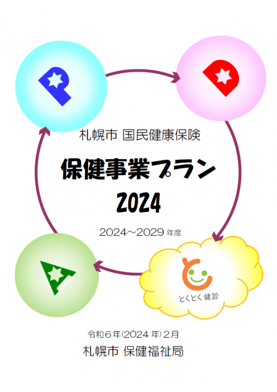 札幌市国民健康保険保健事業プラン2024表紙