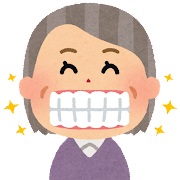 健康な歯（高齢者女性）