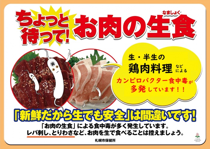 生肉食中毒ポスター