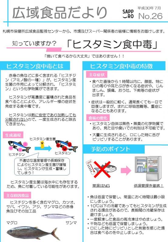 広域食品だより第26号表紙