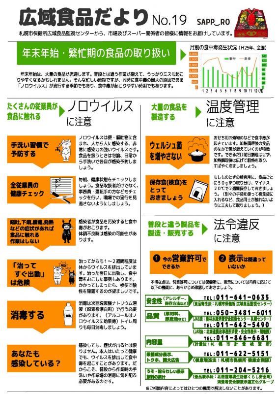 広域食品だより第19号表紙