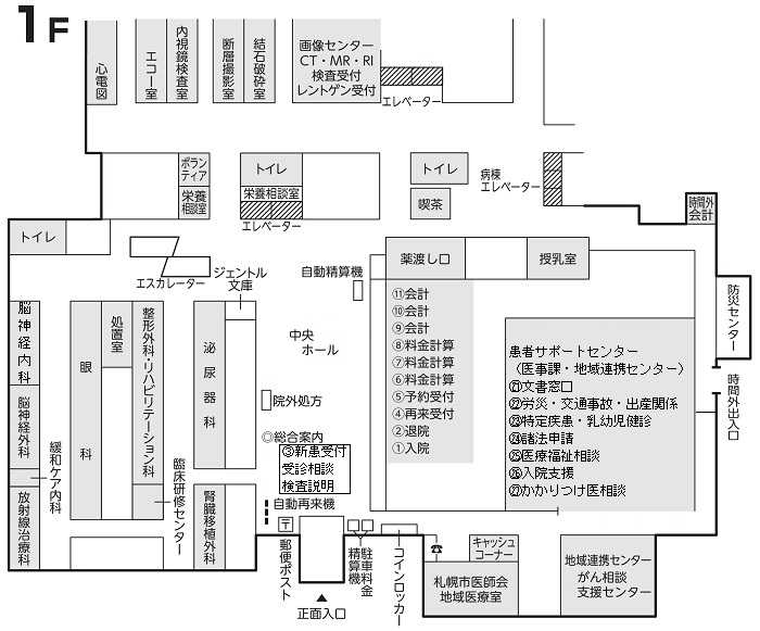 1階外来配置図