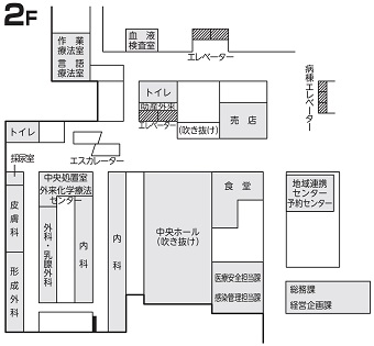 2階外来配置図