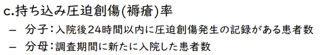 持ち込み圧迫創傷（褥瘡）率2
