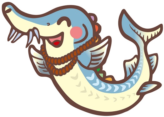 丘珠縄文遺跡イメージキャラクター「チョウザメくん」