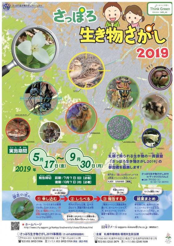 生き物さがし2019ポスター