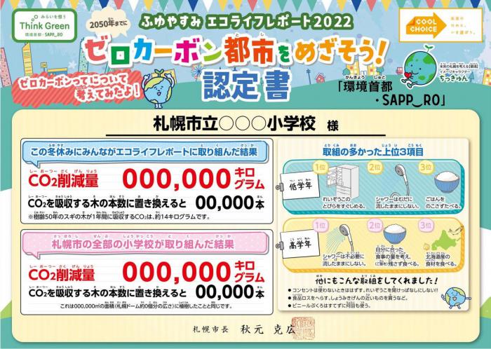 2022冬休み認定証小学生