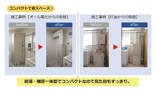 都市ガスへの切り替え