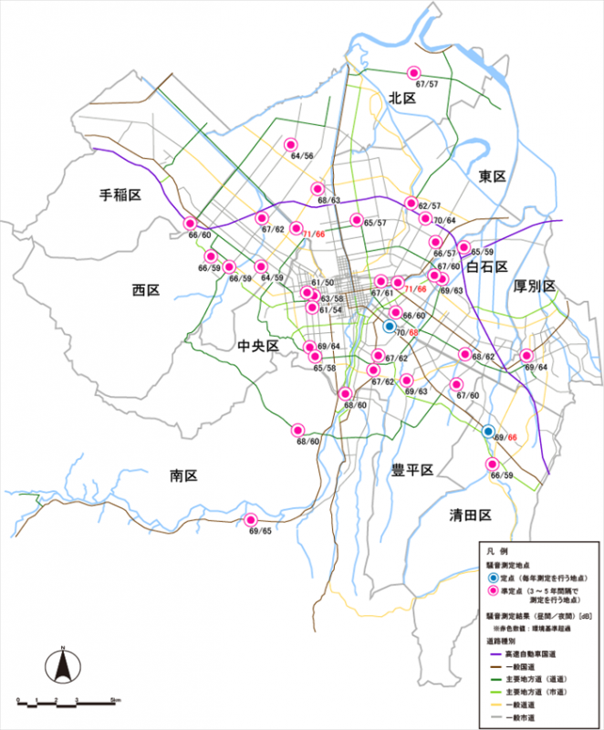 騒音測定位置図(R05)