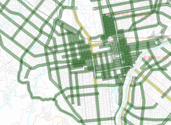 区間別集計データ　中央区（北部）　夜間