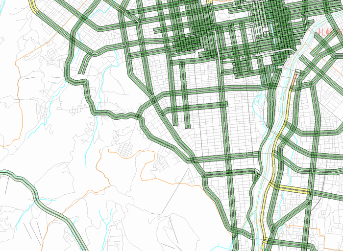 区間別集計データ　中央区（南部）　昼間