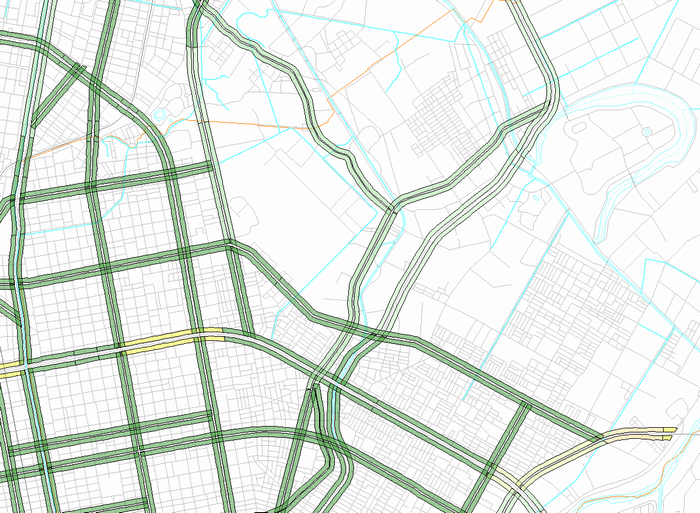 区間別集計データ　東区（北部）　夜間