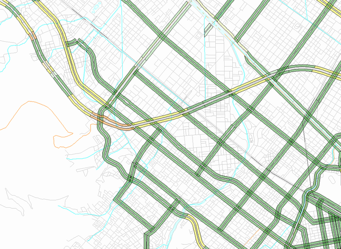 区間別集計データ　西区(北部)　昼間