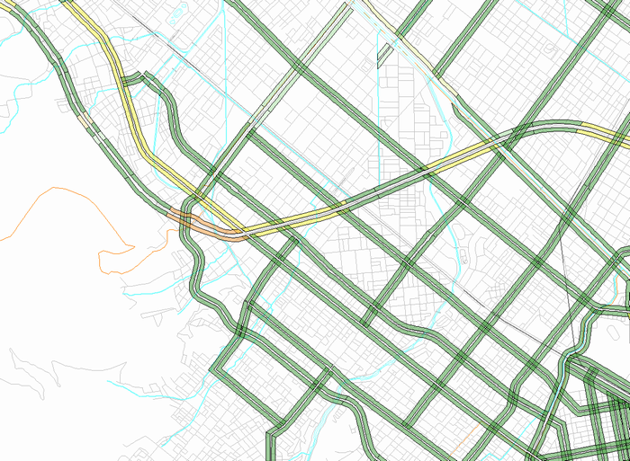 区間別集計データ　西区(北部)　夜間