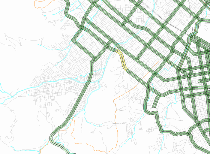 区間別集計データ　西区(南部)　昼間