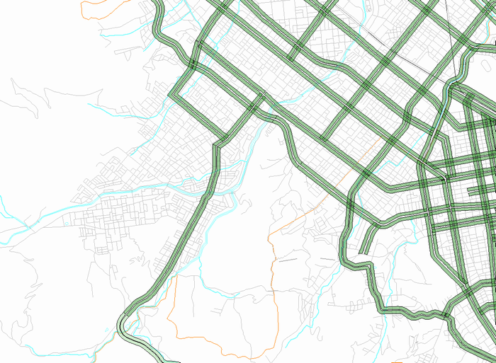 区間別集計データ　西区(南部)　夜間