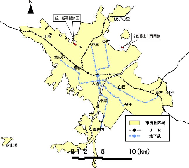 位置図：地区計画の変更（2002年3月19日告示）