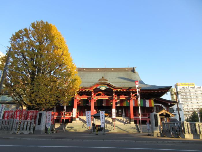 成田山札幌別院新栄寺のイチョウの写真