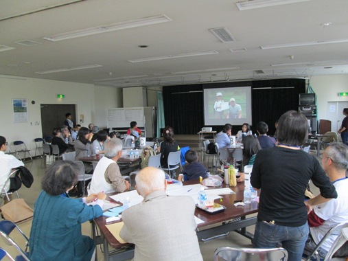 まち歩きの結果発表の様子