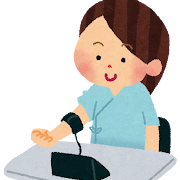 血圧計測定イラスト