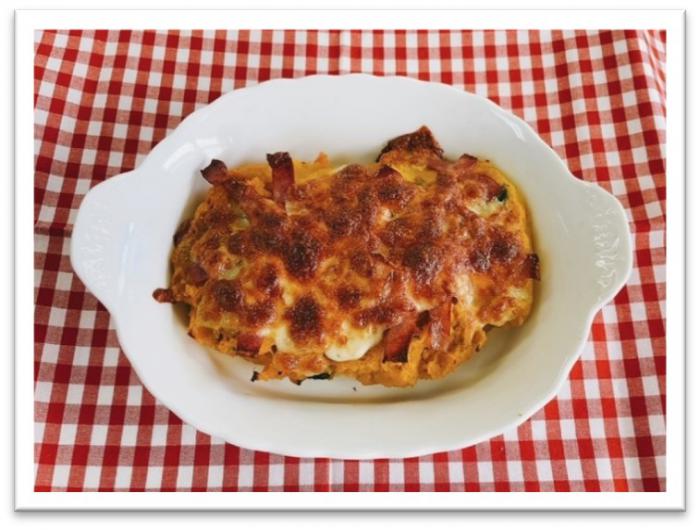 レシピ1（かぼちゃのチーズ焼き）の画像