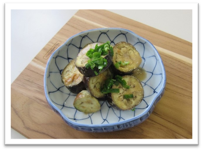 レシピ12（なすのごまみそ煮）の画像