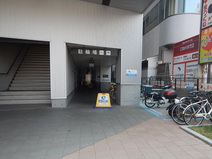 新札幌第4駐輪場の入口