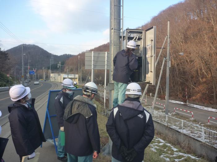 写真：盤渓北ノ沢トンネル訓練