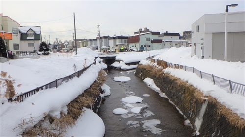 清田川とトンネ川の合流点の写真