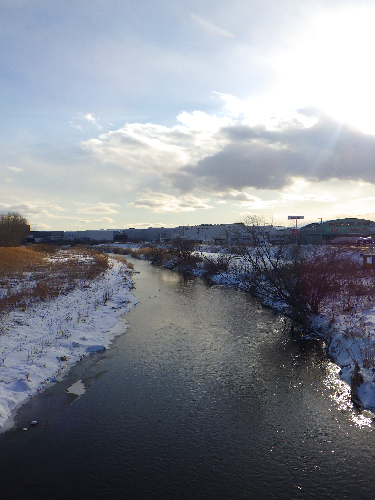 厚別川の写真