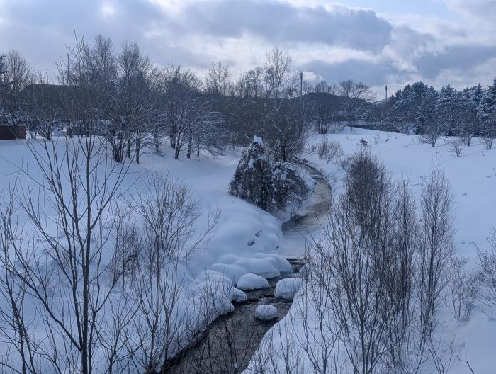 真駒内川の写真